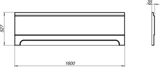 Фронтальная панель для ванны Aquanet L160 H53 К 262976 160 см